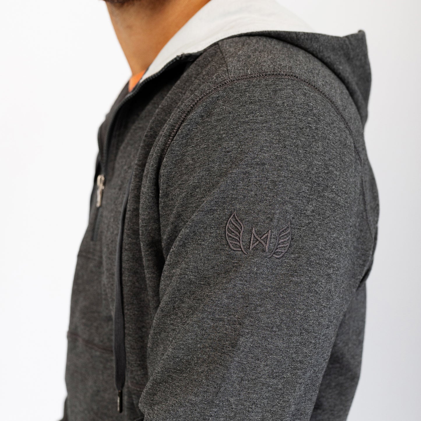 Chris ¼ Zip Hooded Pullover - Charcoal