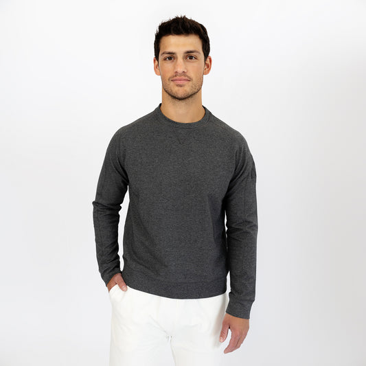 James Crew Neck Sweatshirt - Charcoal