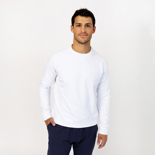 James Crew Neck Sweatshirt - White