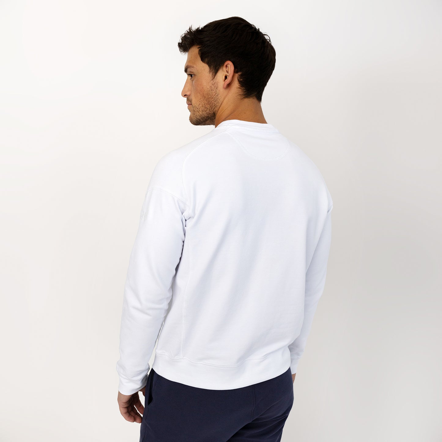 James Crew Neck Sweatshirt - White