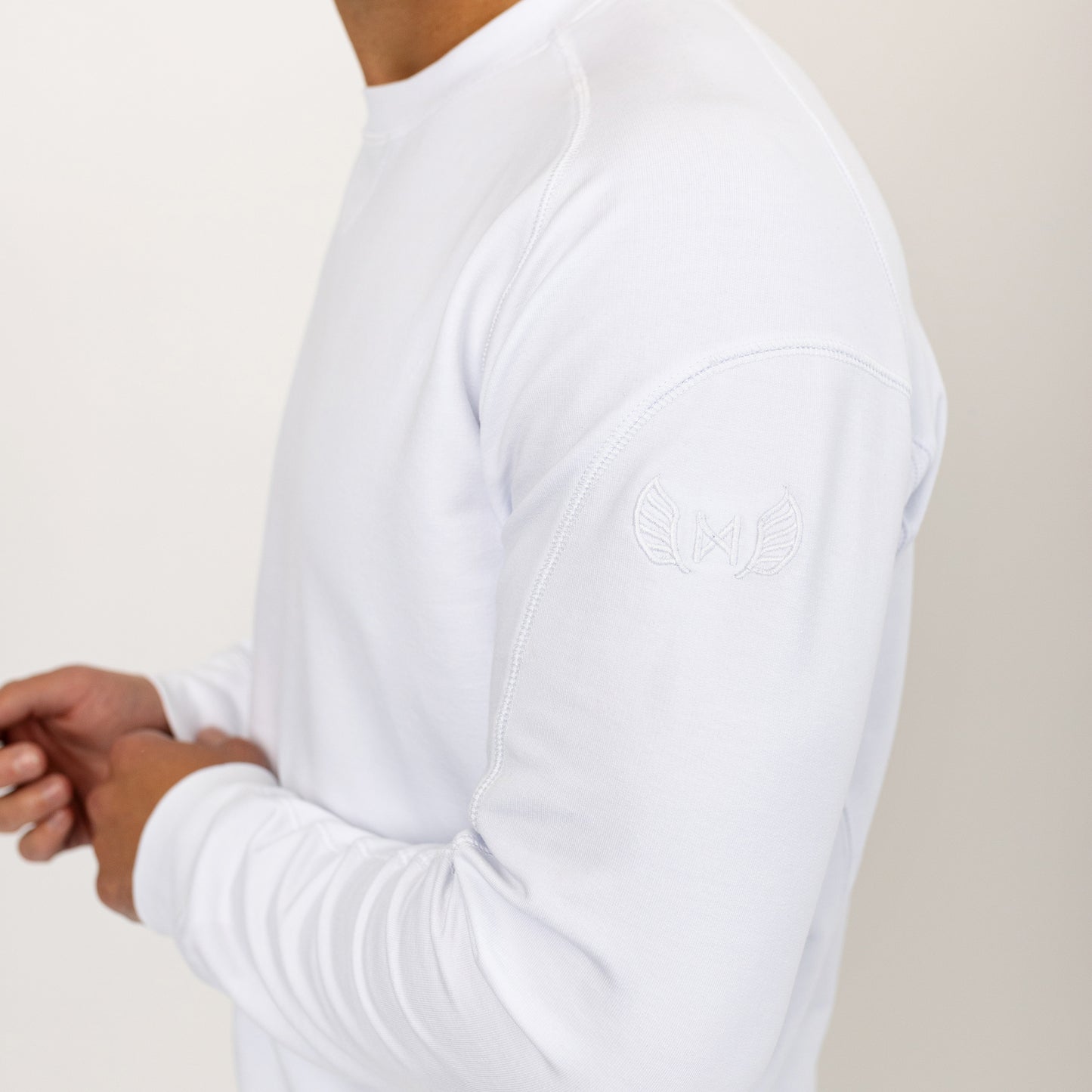 James Crew Neck Sweatshirt - White