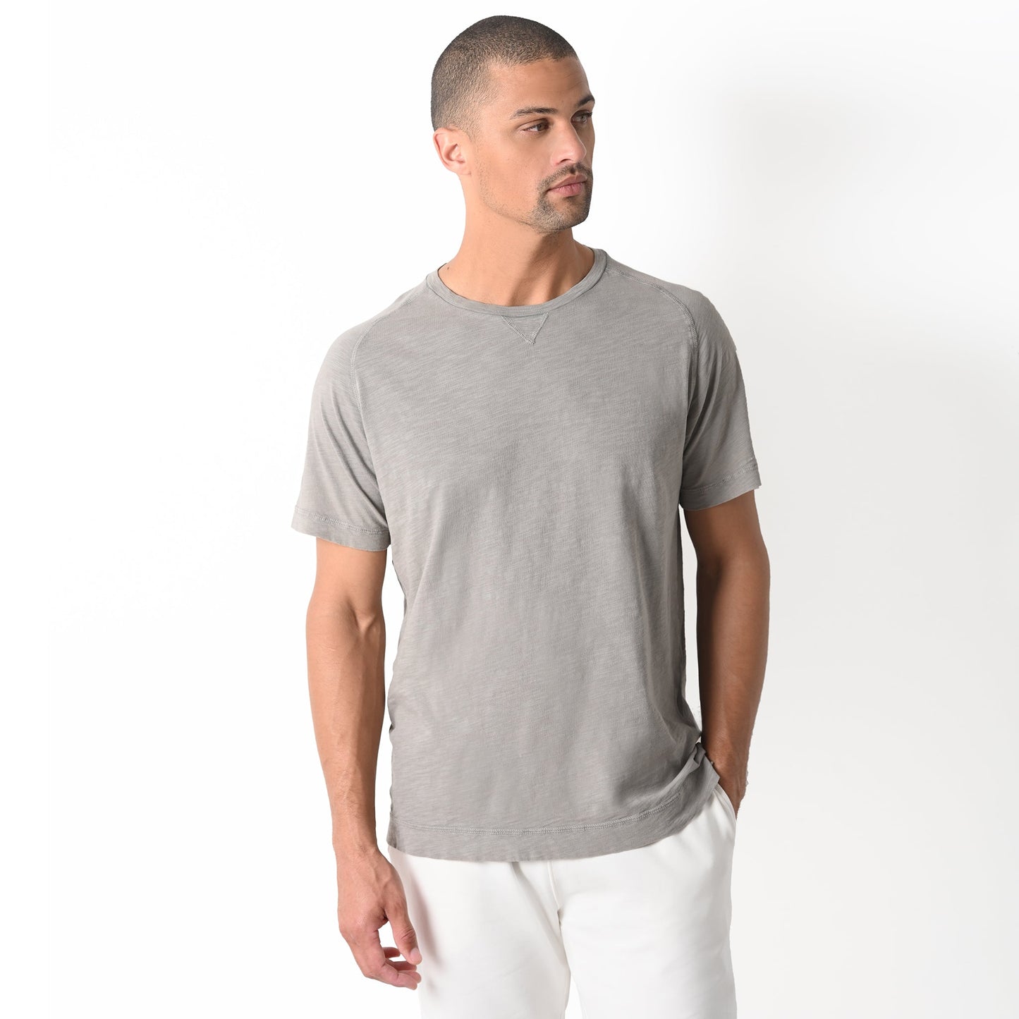 Allen Short Sleeve Tee - Lt Grey