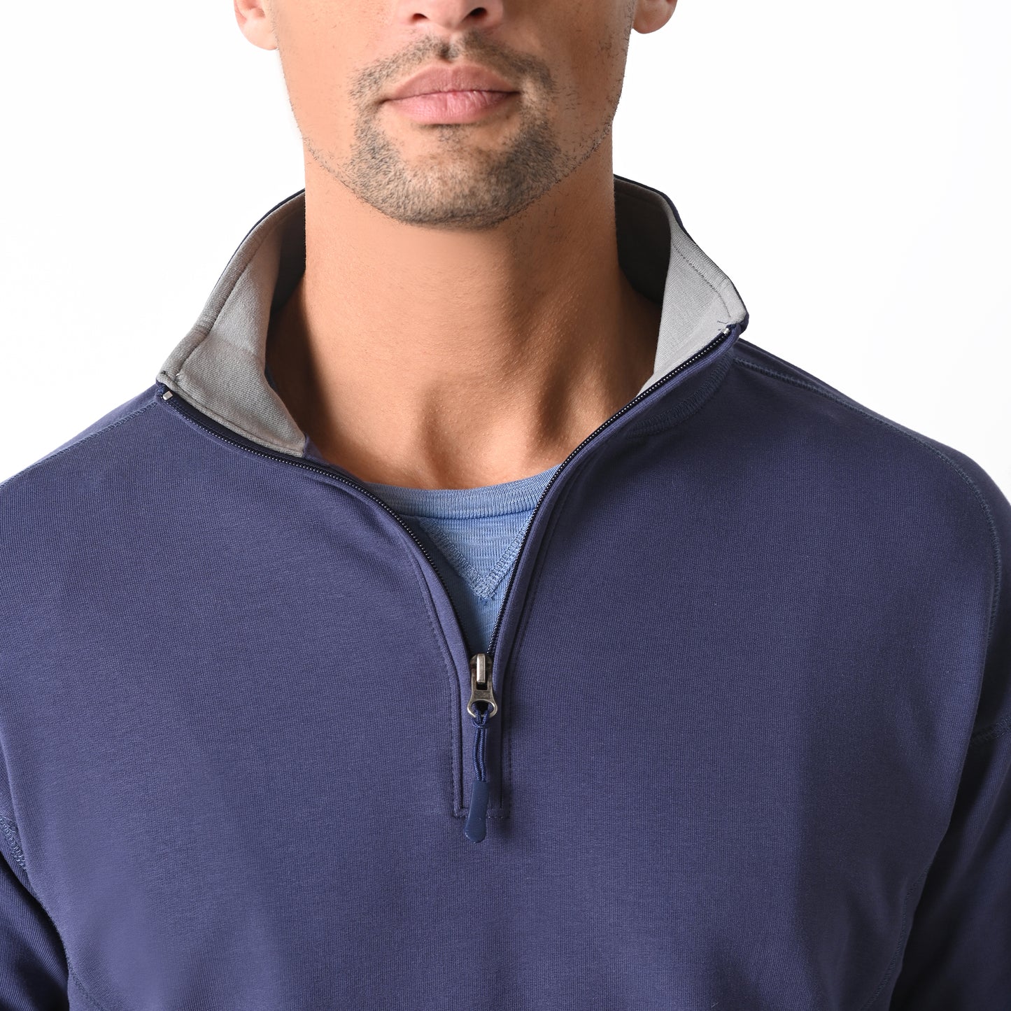 Clark Long Sleeve Pullover - Navy