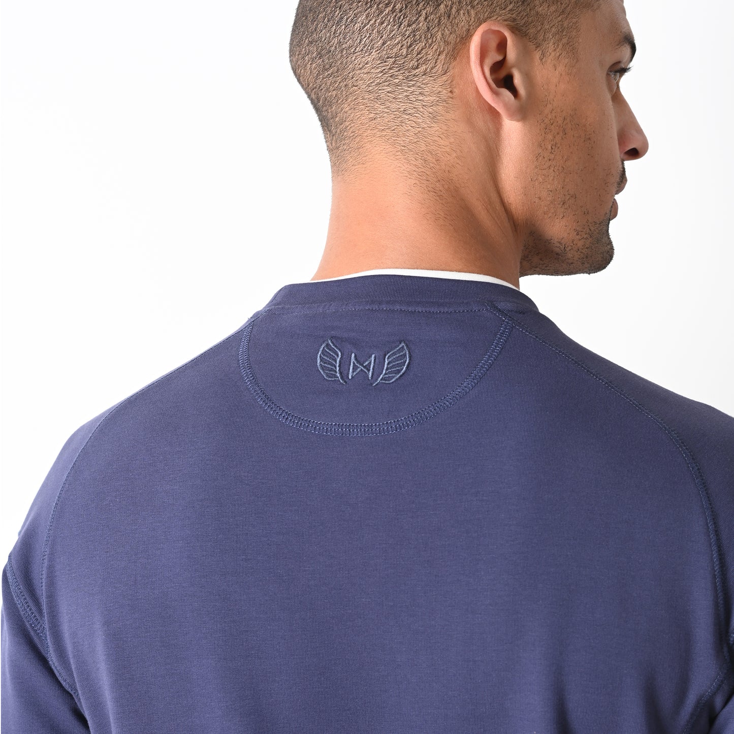 Charles Crew Neck Sweatshirt - Navy