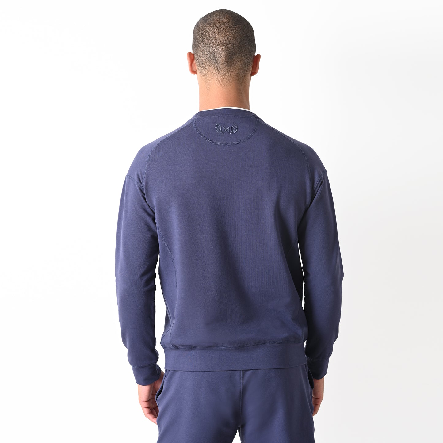 Charles Crew Neck Sweatshirt - Navy