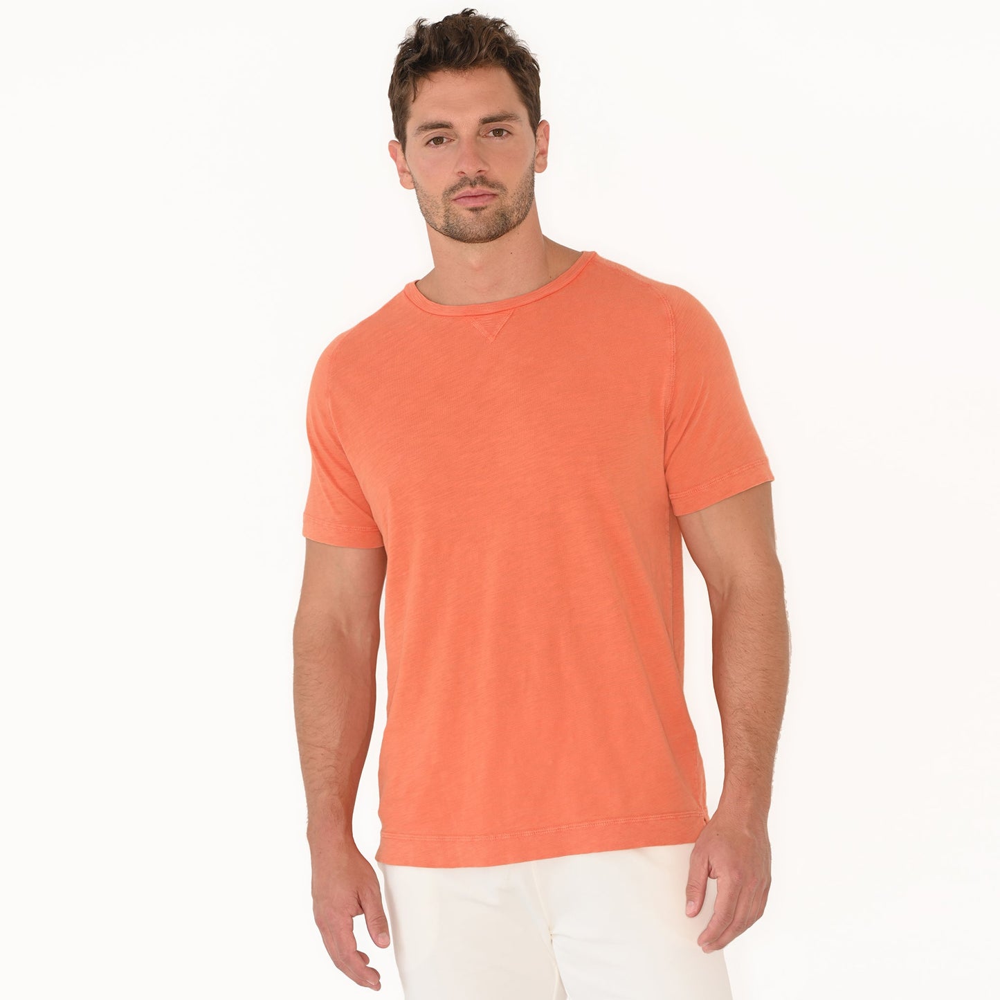 Allen Short Sleeve Tee - Coral Red